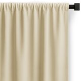 Restilo zasłona CARLI kolor ciepły beż gładki styl klasyczny taśma materiał oxford 200x270 | shoptok.hr