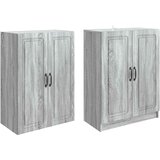  Set ormara 2 kom. Konstruirano drvo Siva 66 x 34,5 x 87 cm | Shoptok.si