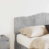  Vzglavje z vzglavjem Betonsko siva 135 cm Konstruiran les, (5000110373) | Shoptok.si