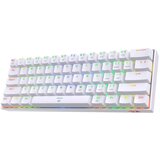 Redragon DRAGONBORN K630 RGB WHITE RED SWITCH mehanska tipkovnica bele barve | Shoptok.si