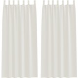 vidaXL Zavjese sa zavjesama 2 pcs Krem 140 x 260 cm Poliester | shoptok.hr