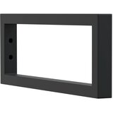  Nosači polica za umivaonik 2 kom crni pravokutni čelični Crna 15 x 40 cm | Shoptok.si