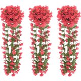  Božična cvetlična girlanda 3 kosi rožnata 85 cm, (21415666) | Shoptok.si