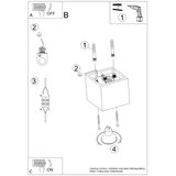  Plafon QUAD 1 zlati, (21643774) | Shoptok.si