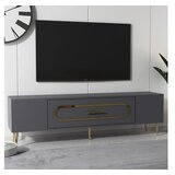 Hanah home TV komoda Dekop3, 150x48,2x29,6 cm, antracit-zlatne boje | Eponuda.ba
