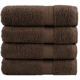 Premium ručnici za ruke SOLUND 4 kom. smeđi 50x100 cm 600 g/m² | Shoptok.si