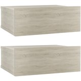 The Living Store Stenske nočne omarice 2 kosa sonoma hrast 40x30x15 cm inž. les - Stenska Nočna Omarica, (21421140) | Shoptok.si
