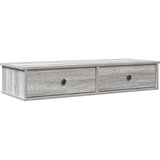 Maison Chic Stenska polica - Viseča Polica s predali siva sonoma 100x37,5x19 cm inž. les, (21793357) Cene