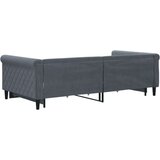  Dnevni krevet na razvlačenje i ladice tamnosivi 100 x 200 cm | shoptok.hr