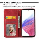 INORCO Ovitek za telefon za Samsung Galaxy A24 4G, ovitek za telefon s stojalom iz PU usnja, vtisnjen vzorec denarnice, telečja tekstura, (22035659) | Shoptok.si