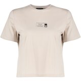 Trendyol Curve Plus Size T-Shirt - Beige - Regular fit Cene