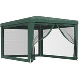 Šator za zabave s 4 mrežasta bočna zida zeleni 3 x 4 m HDPE | shoptok.hr