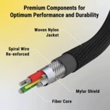 Scosche Strikeline 2-u-1 USB-C®/Lightning® kabel, 1.2m, crni | shoptok.hr