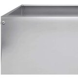 vidaXL Vrtna posuda za sadnju 100 x 100 x 25 cm pocinčani čelik | shoptok.hr