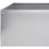 vidaXL Vrtna visoka greda 100x100x25 cm pocinkano jeklo | Shoptok.si