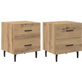  Nočna omarica s predalom 2 pcs artisan hrast 40 x 35 x 47.5 cm, (5000069600) | Shoptok.si