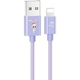 Usams podatkovni kabel SJ234 z zajčkom lightning - vijola Cene