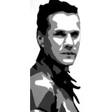 Ručno slikane slike na platnu pop art U2 in black