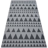 RugsX Preproge Preproga SENSE Micro 81243 TRIKOTNIKI srebro/antra 160x230 cm Črna | Shoptok.si