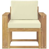  2 Komad Set vanjskih sofa Poliester Bijela i Krem | shoptok.hr