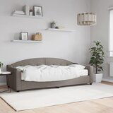  The Living Store Dnevna postelja z vzmetnico taupe 80x200 cm blago - Dnevna Postelja Z Vzmetnico, (21441712) | Shoptok.si