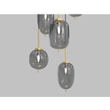 Wofi 5007-502 - Luster na sajli BELLEVILLE 6xE14/40W/230V crna/zlatna | Eponuda.com