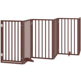 vidaXL Vrata za pse s vratašcima 15 panela sklopiva 750 cm drvo topole | shoptok.hr