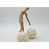UP candle design EUCLID Skulpturalna ručno rađena dekorativna svijeća od prirodnog voska | shoptok.hr