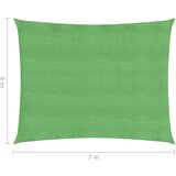  Senčno jadro 160 g/m² svetlo zeleno 6x7 m HDPE, (20965606) | Shoptok.si