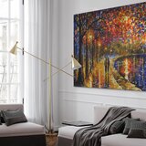  Slika za samostalno slikanje - An autumn walk in the light of street lamps 50x40 | shoptok.hr