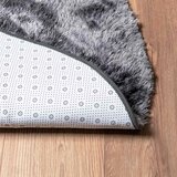  Čupavi tepih s visokim vlaknima NAVARRA tamnosiva 200x200 cm | shoptok.hr