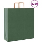  Papirnate vrećice 250 kom s ručkama zelene 45x17x48 cm | shoptok.hr