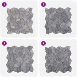 Mozaik pločice Svjetlosiva 30 x 30 cm Mramor | shoptok.hr