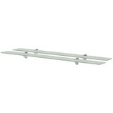 Maison Chic 2 kosi Stenske Police - Viseče police steklo 100x10 cm 8 mm, (21793645) | Shoptok.si