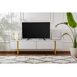 Hanah home Hanah Kućna TV komoda Serenity, 180x50x29.5cm, Bijelo-zlatna | Eponuda.ba