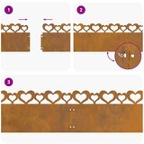 vidaXL Rubnjaci za travnjak 20 pcs Rđa 103 x 0,05 x 22 cm | shoptok.hr