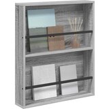  Polica za časopise s policom Zidne Siva Sonoma 60 x 12 x 70 cm | shoptok.hr