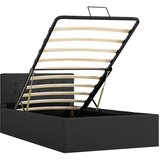  The Living Store Dvižni posteljni okvir temno sivo blago 90x200 cm - Posteljni Okvir, (21496844) | Shoptok.si