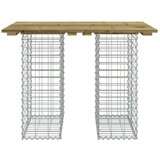 vidaXL Vrtna klupa s gabionskim dizajnom 100 x 70 x 72 cm od borovine | shoptok.hr