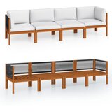  Vrtna sofa za 4 osobe s jastukom, akacija i uže | Eponuda.com
