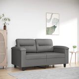 vidaXL Dvosjed tamnosivi 120 cm od mikrovlakana Cijene