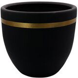 WALLXPERT decorative pot ibiza 37 black gold Cene