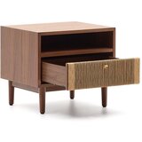 Kave Home Rjava nočna omarica v orehovem dekorju Elan – | Shoptok.si
