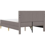  Posteljni okvir z vzmetnico Taupe 120 x 190 cm Blago, (5000300710) | Shoptok.si