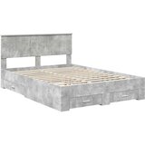  Konstrukcija postelje z vzglavjem Betonsko siva 140 x 200 cm, (5000103364) | Shoptok.si