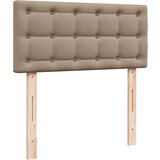 vidaXL Otomanski posteljni okvir z vzmetnico kapučino 80x200 cm, (21611165) | Shoptok.si