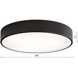  Brilagi - Stropna plafonjera za kupatilo CLARE 4xE27/24W/230V, prečnik 50 cm, IP54, crna | Eponuda.com