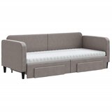  Dnevni krevet na razvlačenje smeđesivi 80 x 200 cm od tkanine | shoptok.hr