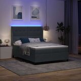  s opruga kutije Tamno siva 140 x 190 cm Baršun | shoptok.hr