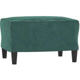  Trosjed s tabureom tamnozeleni 180 cm baršunasti | shoptok.hr